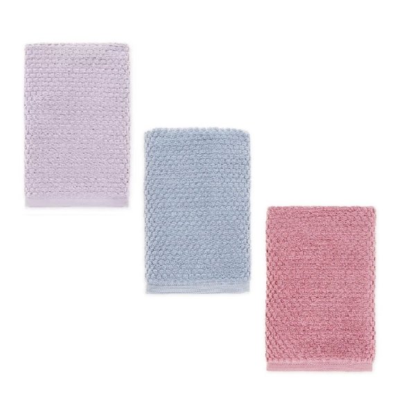 3 Wild Sage Savannah 16x28" HAND Towels = 1 LAVENDER + 1 BLUE FOG + 1 MAUVE PINK - Picture 1 of 12